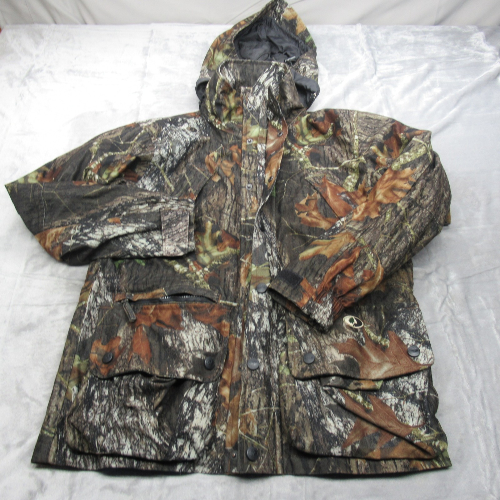 Mossy Oak Jacket Mens Small Breakup Dristalker 4in1 Shell Hood Waterproof Hunt